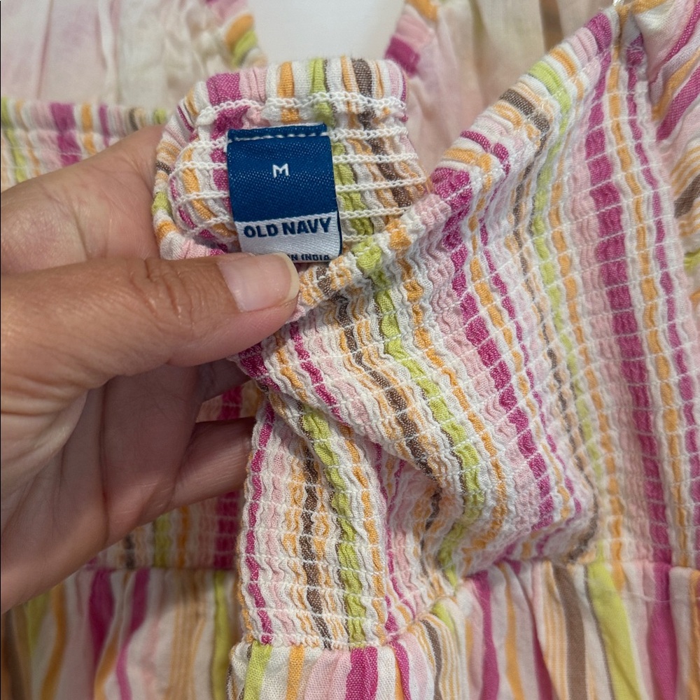Old Navy Multicolor Striped Halter Dress - Picture 2 of 2